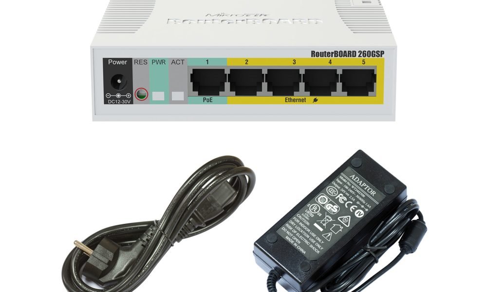 MikroTik-CSS106-1G-4P-1S-Ethernet-Smart-Switch-5-Ports-Accessories